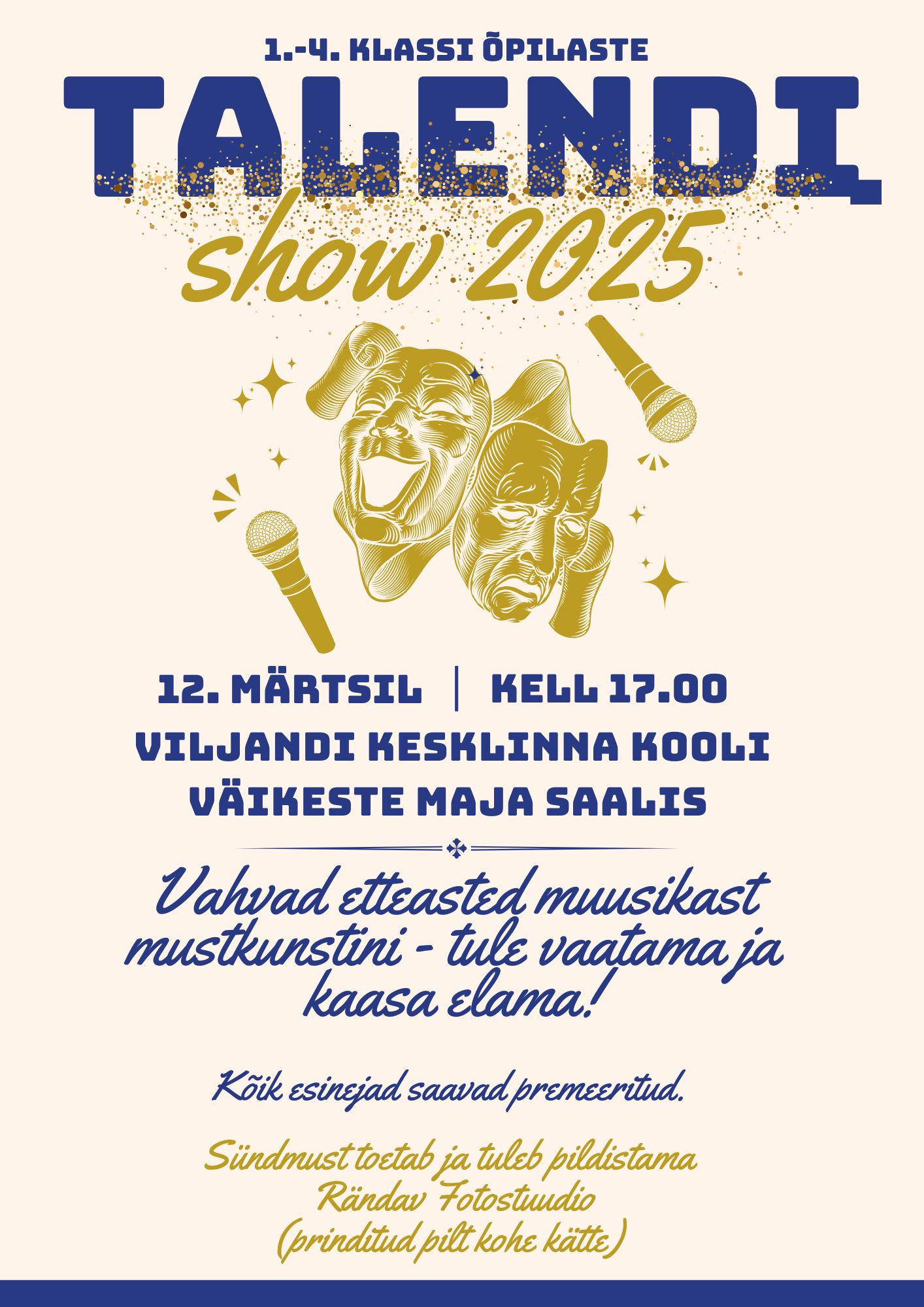 Banner for 1.-4. klassi õpilaste TALENDI SHOW 2025